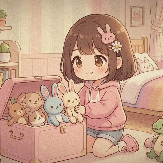 A photo of Haruka's own room